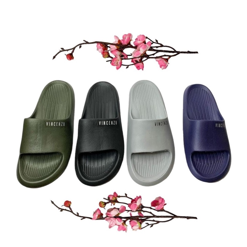 Sandal Selop Pria Vincenz8 Terbaru Kekinian Sendal Pria Slip on Murah Keren Sendal Slide Pria Original