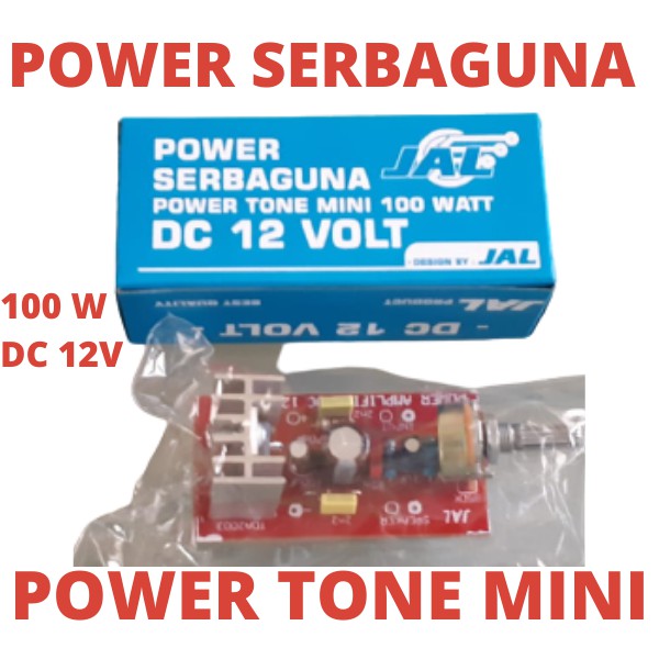 KIT POWER AMPLIFIER DC 12V 100WATT MONO MINI TONE TDA2003 12 V VOLT 100