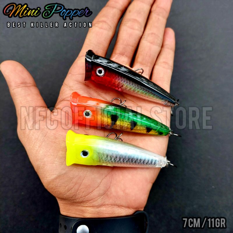 Mini Popper 7 cm 11 gram LONG CAST Best Killer Action