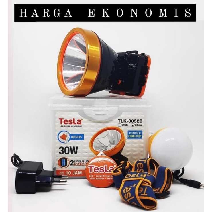 Headlamp head lamp lampu senter kepala super sepeda hiking baca cas charge 30w 30+10w 50w 80w