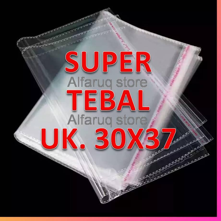 

U-IQY ✔ SUPER TEBAL!!! Plastik OPP 30x37 TEBAL 05 (100 Lembar) //super keren