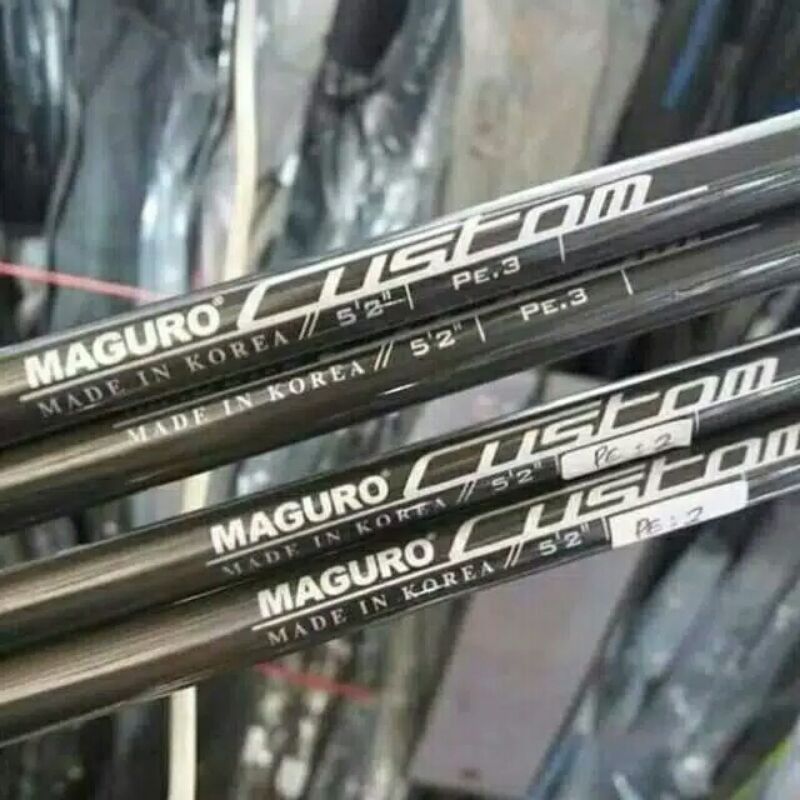 Bahan Joran Blank Carbon Lubang Maguro Custom 1.80m PE 0.8-1.2 Korea