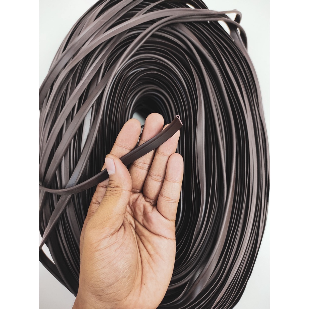 Selang Piping Instan/ Tali Rotan Plastik Coklat 2.5mm/ Pandepun Tas