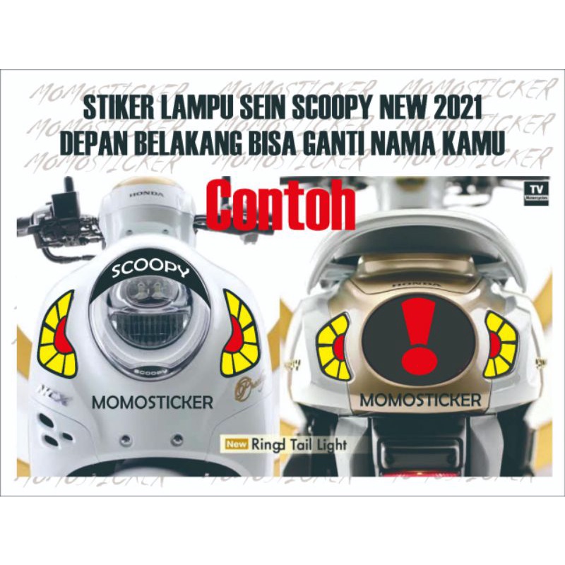 stiker sein scoopy stiker sein Scoopy 2021 new setiker lampu Scoopy