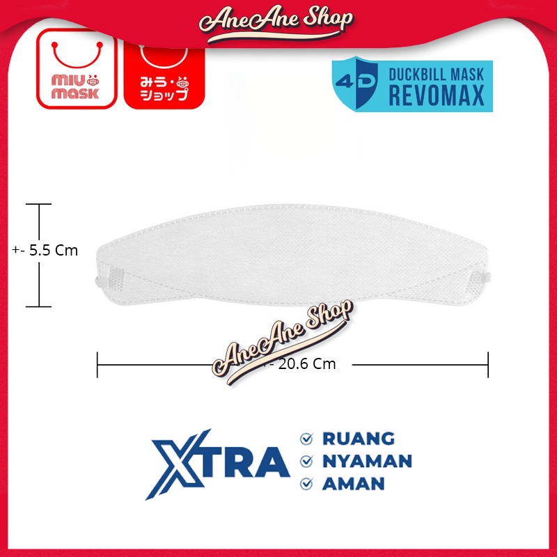 Masker MIU MASK Revomax 4D Duckbill 3 Ply Isi 5 Pcs