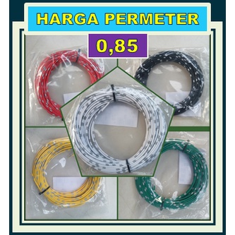 KABEL BINTIK 0.85 MM / KABEL BODY / KABEL 0,85 SERABUT TEMBAGA KELISTRIKAN MOBIL DAN SEPEDA MOTOR / KABEL BODY