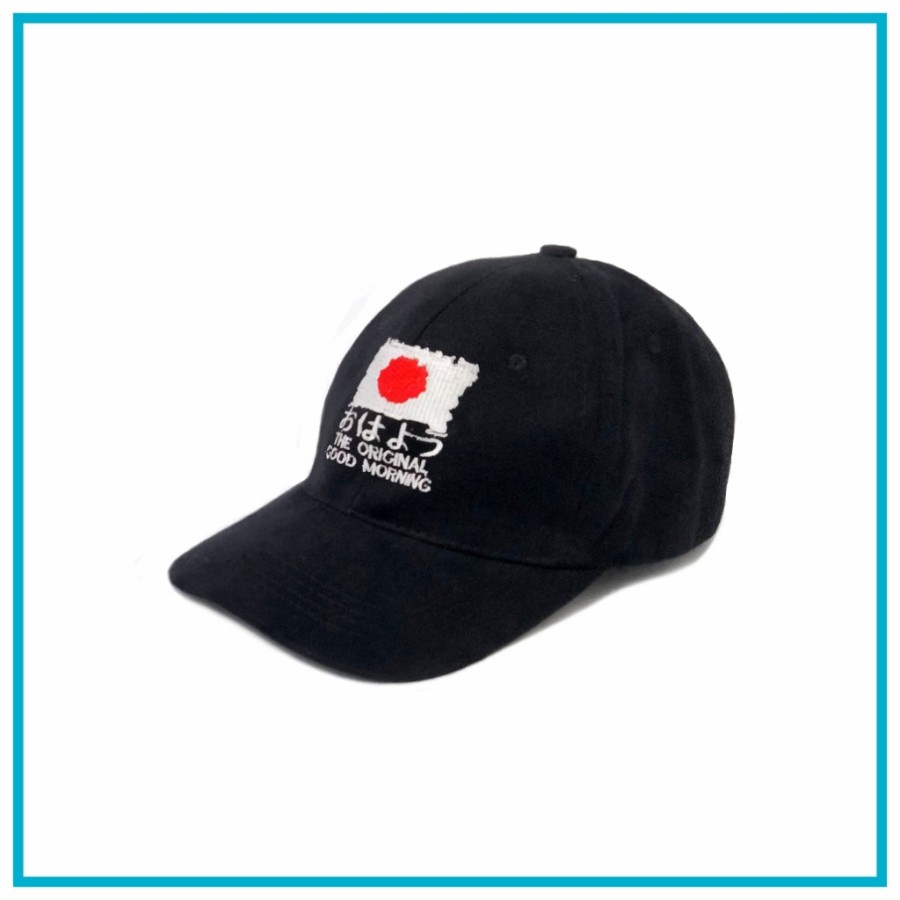 NEW PRODUK!!!! Topi Baseball Premium Bordir Good Morning - Topi Distro Pria Wanita Kekinian.