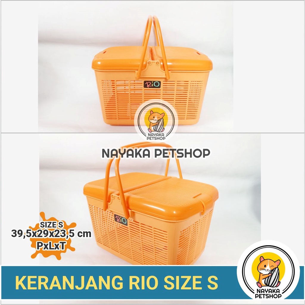 Size S Keranjang Rio Kucing Pengganti Pet Carrier Kitten Pet Cargo Kelinci Musang Hewan