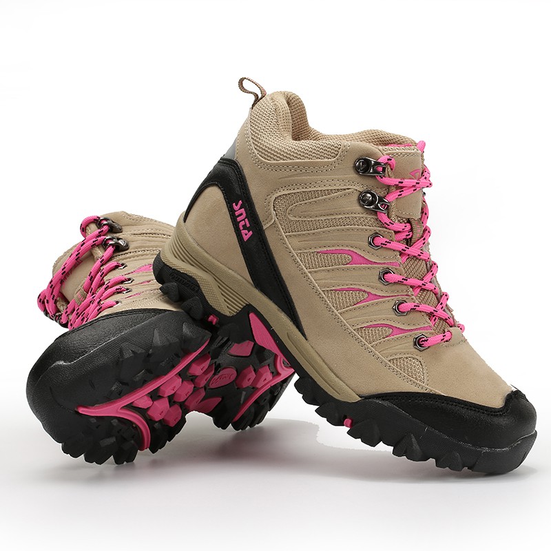  Sepatu  Gunung  Snta 605 Beige Women Series Boots Hiking 