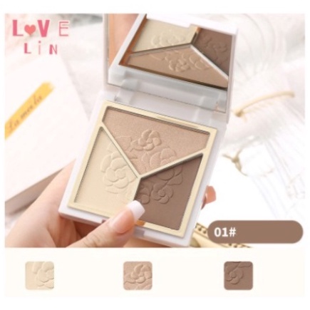 Lameila Pallete Eyeshadow Pallete 3 Warna Highlight 3D 5097