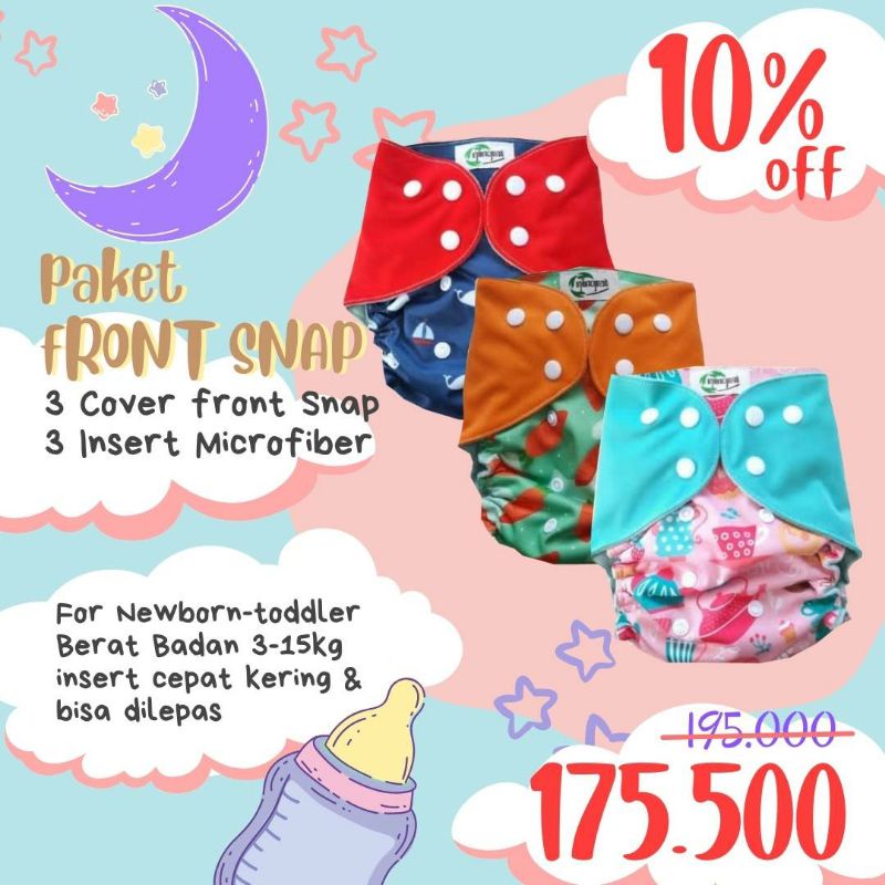 Paket Hemat Clodi Ningrat Popok Kain Pampers Cuci Ulang Diskon Promo