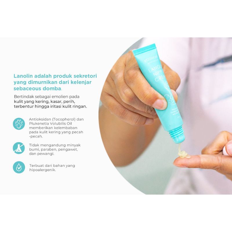 Mooimom Lanolin Nipple Cream  untuk Puting Lecet