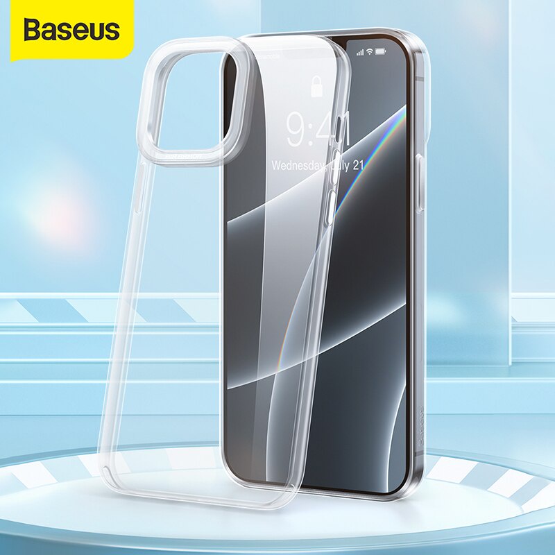 IPHONE 13 /PRO/PROMAX BASEUS SIMPLE TRANSPARANT CASE PROTECTIVE CASE