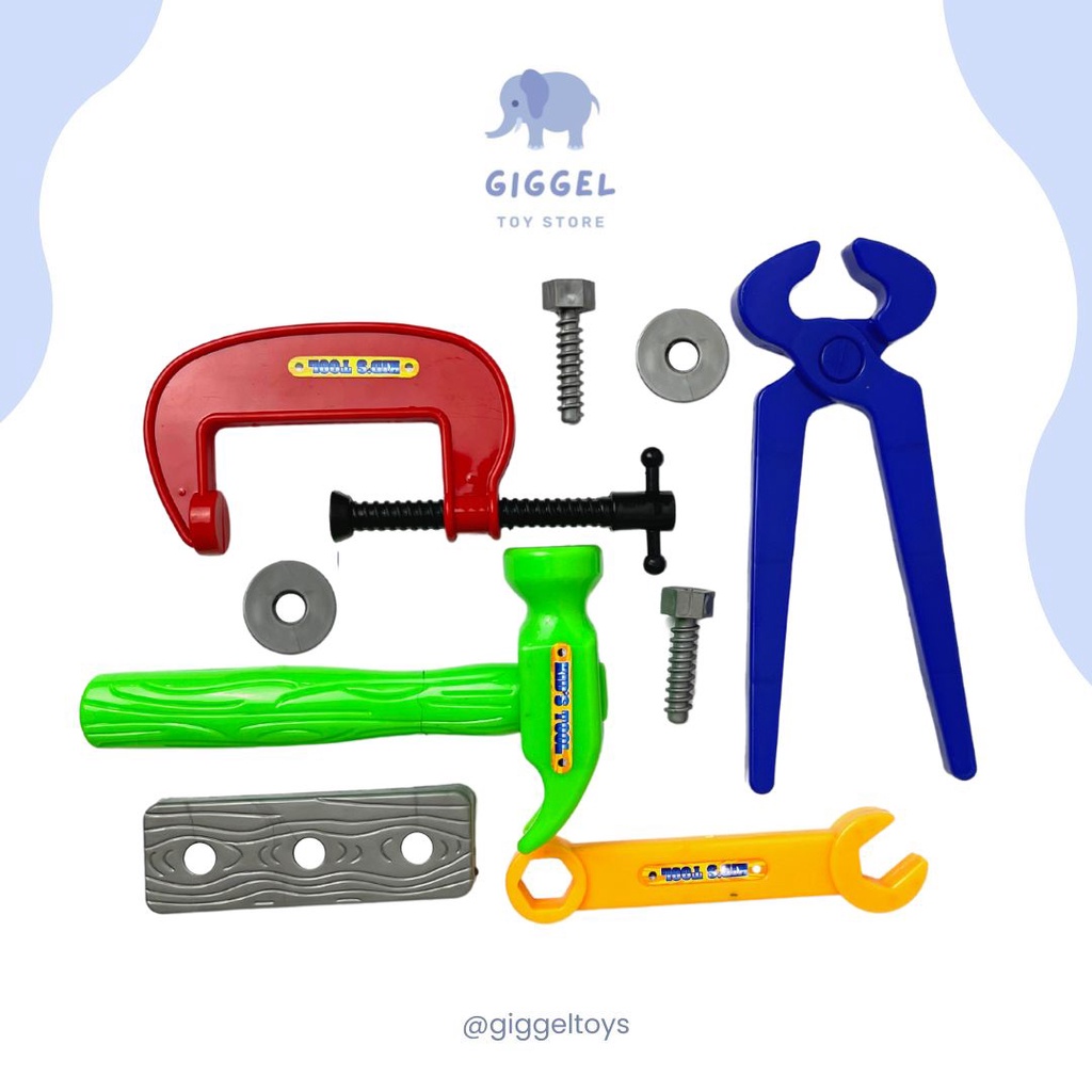 [ Giggel ] Kids Tool Set / Mainan Anak Tools Set / Alat Pertukangan Mainan Perkakas