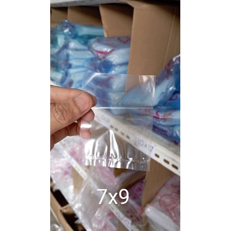 

plastik pp/kaca/bening ukuran 7x9 100g