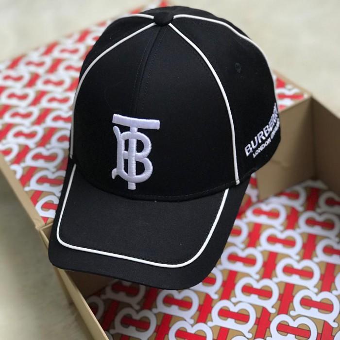 topi baseball Burberry import quality|topi fashion pria wanita topi ko - Hitam