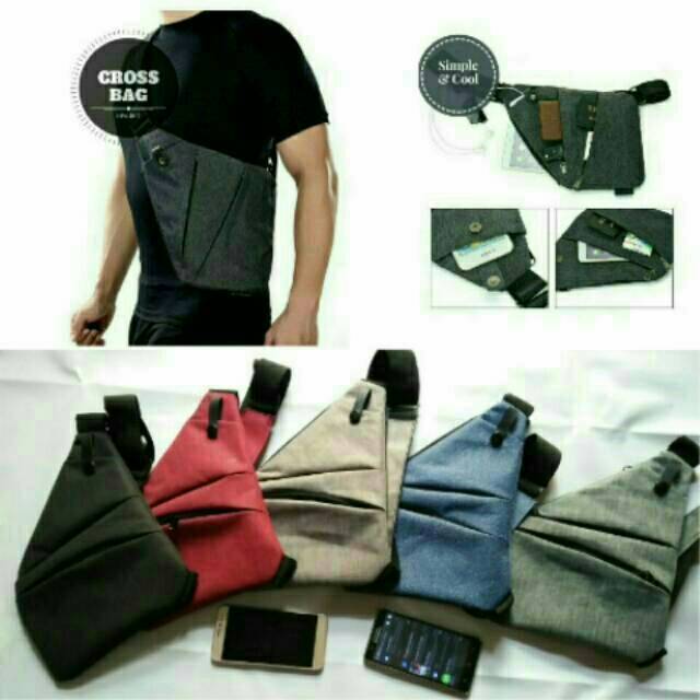 Promoo!! Tas slempang tas samping slim tas gatgeg anti maling crosbag soulderbag murah berkualitas