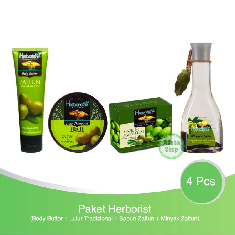 Paket Herborist Zaitun Series Body Butter Lulur Sabun Minyak Zaitun 4 Pcs Shopee Indonesia