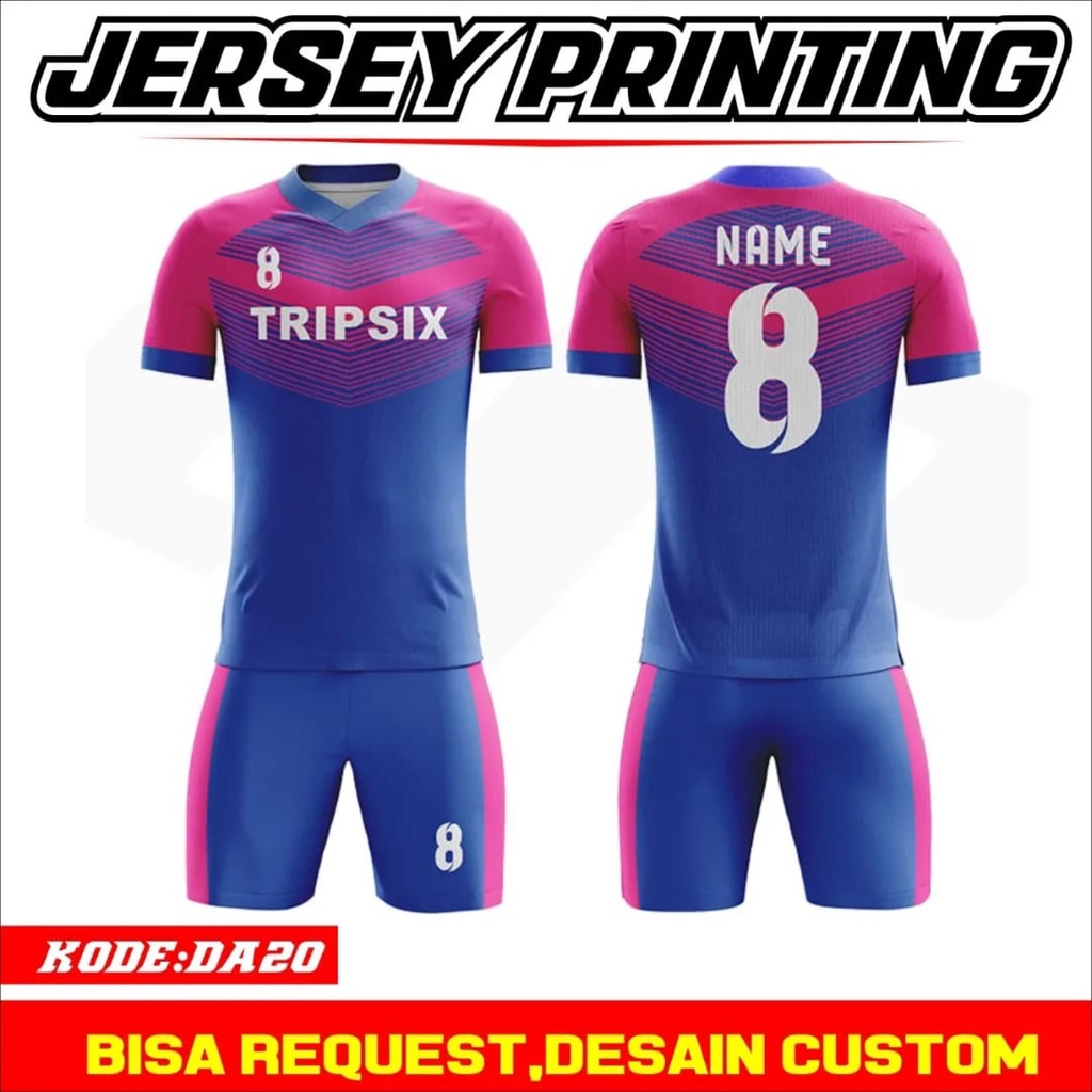 JERSEY BOLA, SETELAN JERSEY BOLA, JERSEY FULL PRINTING - DESAIN BISA COSTUM, JERSEY KEREN