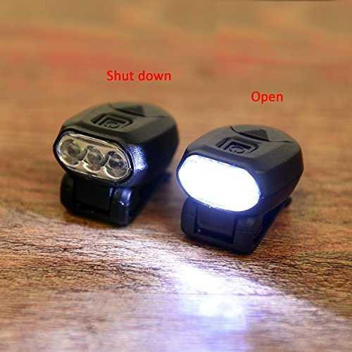 TaffLED Senter Clip Topi 90 Degree Rotatable 3 LED COB - 3325 [Hitam]