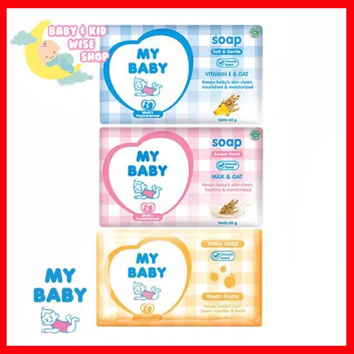 My Baby Sabun Batang 60gr-Sabun Mandi Bayi Batang My Baby