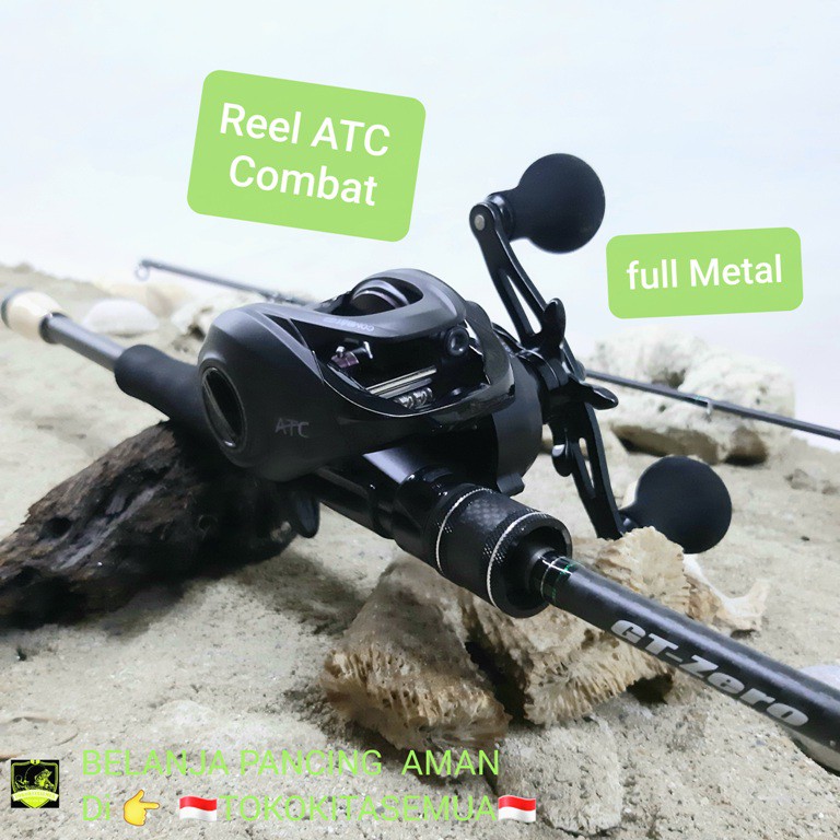 Satu set Reel Pancing dan Joran BC Bait casting