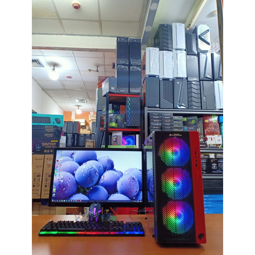 PC GAMING EDITING CORE I7 3770 FT VGA 1050TI 4 GB WITH LED 19 INCH NEW