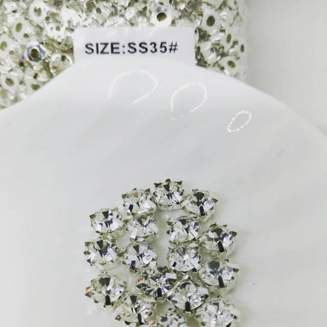 SS35 / 7 mm Berlian / Diamond Cangkang Grade A ( 24 pcs)