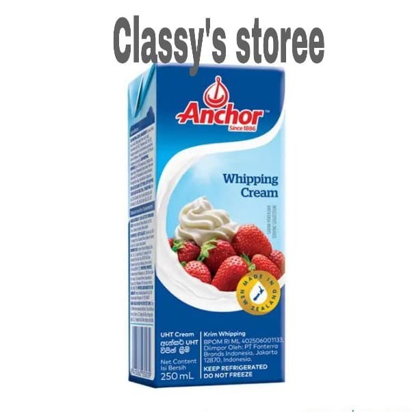 

Krim- Cooking Cream/Whiping Cream/Uht Cream/Anchor/250Ml -Krim.