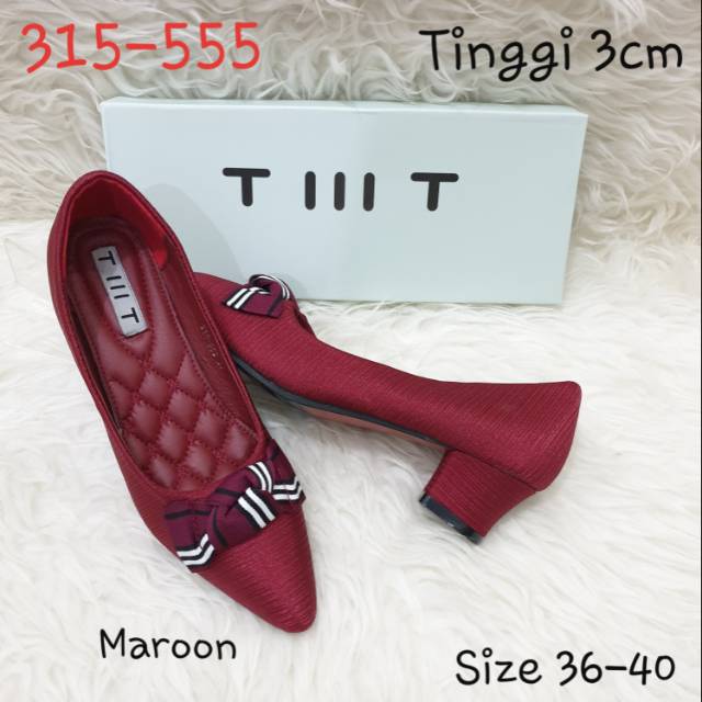 Sepatu Heels TIIIT/ 315-555/ Tinggi3cm/ Size36-40