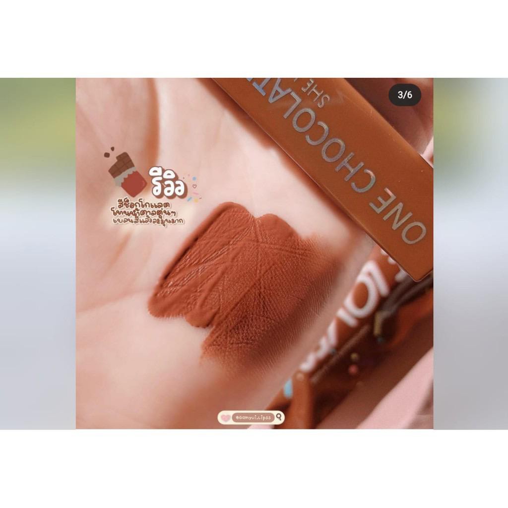 (cod) ecer murah Lipcream She Loves SIlky Chocolate Matte