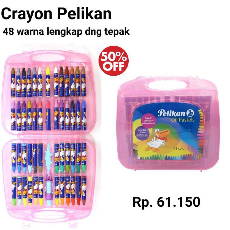 

CRAYON PELIKAN TEPAK 48 WARNA