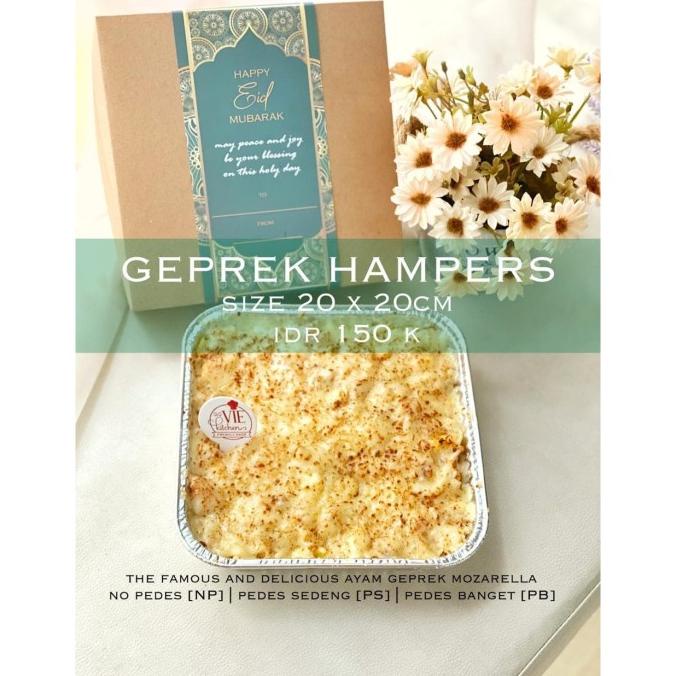 

BISA COD Hampers Kemasan Lebaran Ayam Geprek Mozarella MURAH