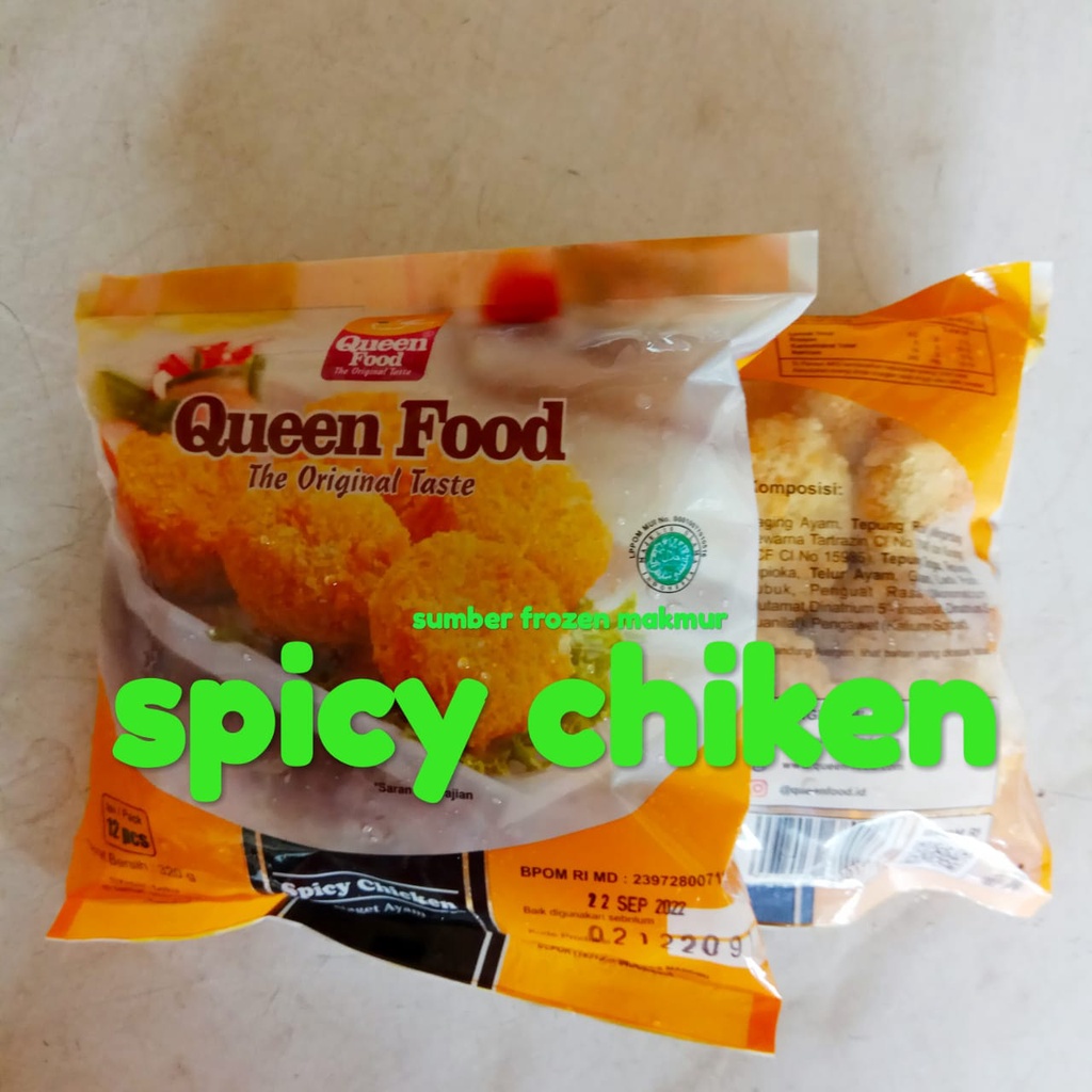 

spicy chiken queen food 320 sumber frozen makmur