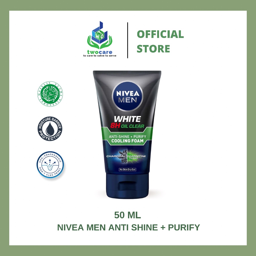 NIVEA MEN White Oil Clear Anti Shine Purify Cooling Foam 50 ml / 100 ml