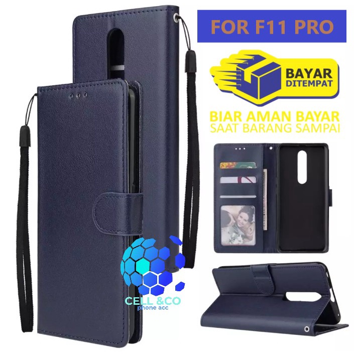 OPPO F11 PRO CASE FLIP WALLET LEATHER KULIT PREMIUM SARUNG BUKA TUTUP FLIP CASE OPPO F11 PRO