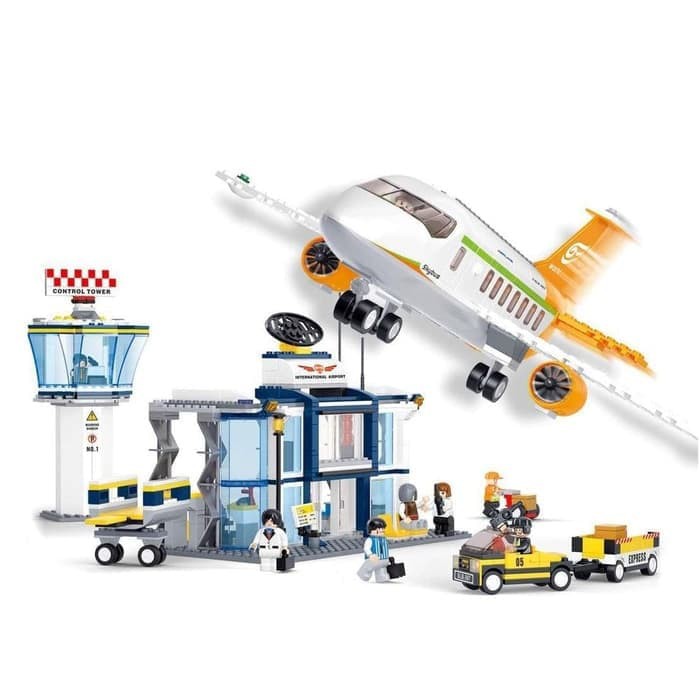 BRICK LEGO Pesawat Terbang Airport Sluban International BRICK LEGO Pesawat Terbang Airport Sluban International