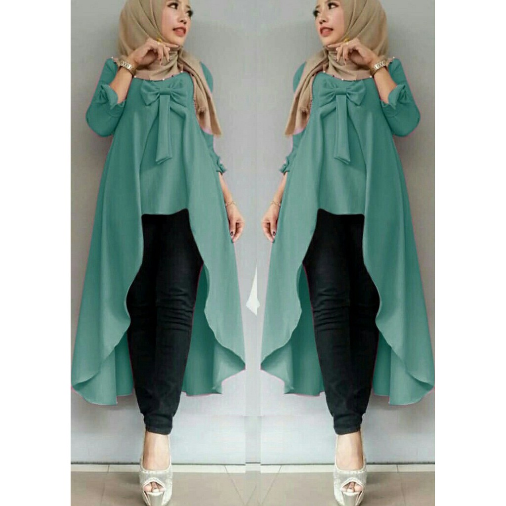 TUNIK VIANE POLOS TOSCA / MARON / KUNING / NAVY / DUSTY / TERMURAH