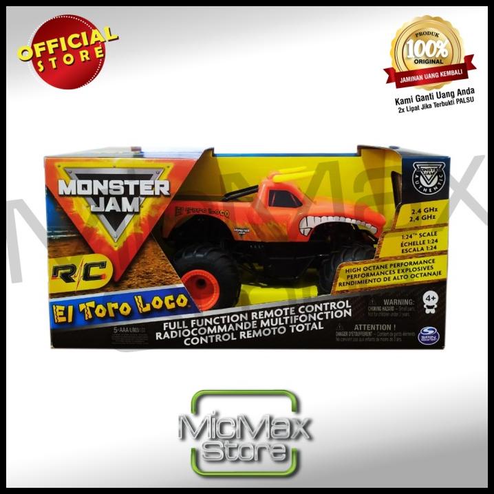 Monster Jam El Toro Loco RC Remote Control Monster Truck 1:24 2.4 Ghz