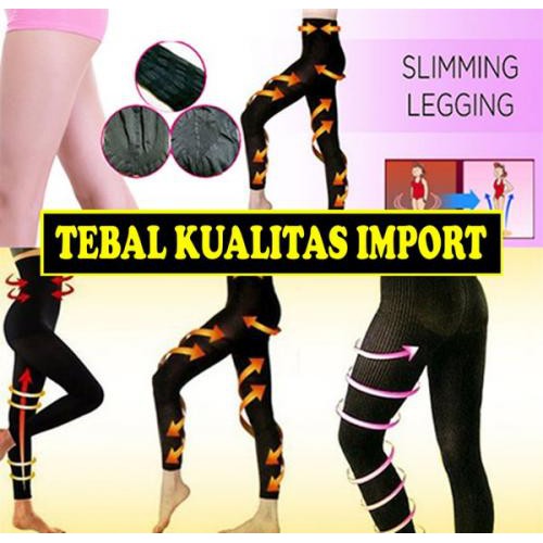 KINDSTORE❤ | CELANA SLIMMING NIGHT LEGGING / LEGING BAHAN TEBAL AMPUH BAKAR LEMAK SAAT TIDUR