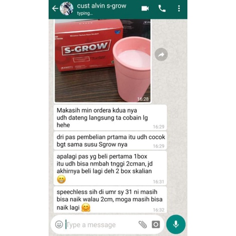

S GROW SUSU PENINGGI BADAN ALAMI SEHAT