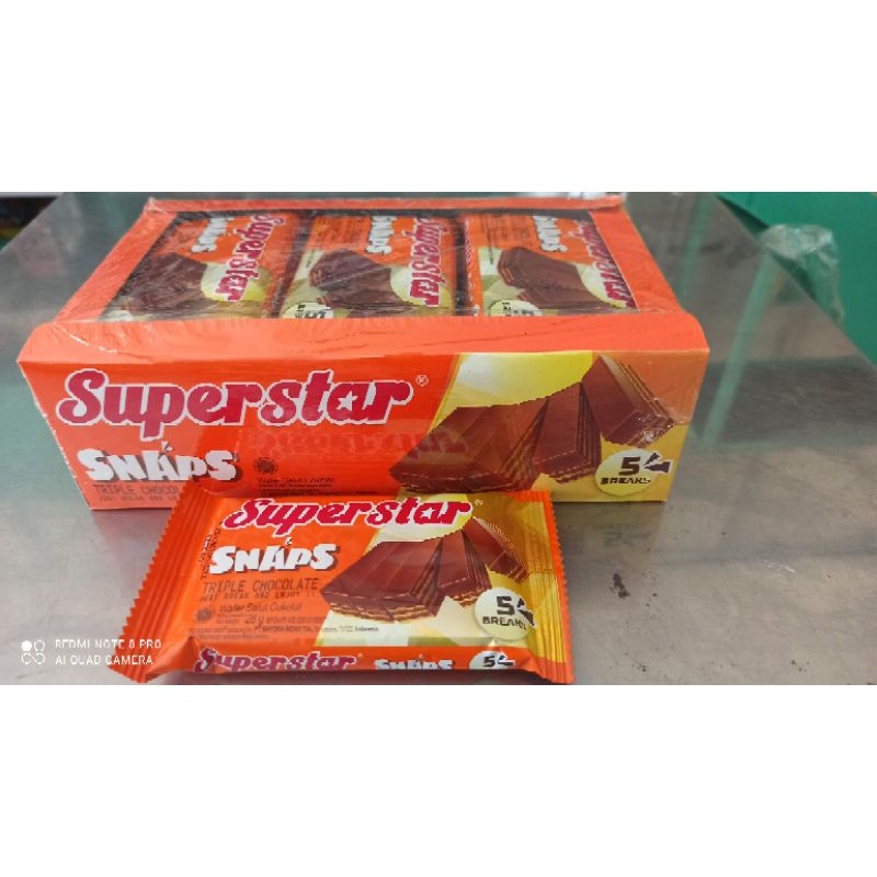 

superstar snap coklat Snack wafer renyah