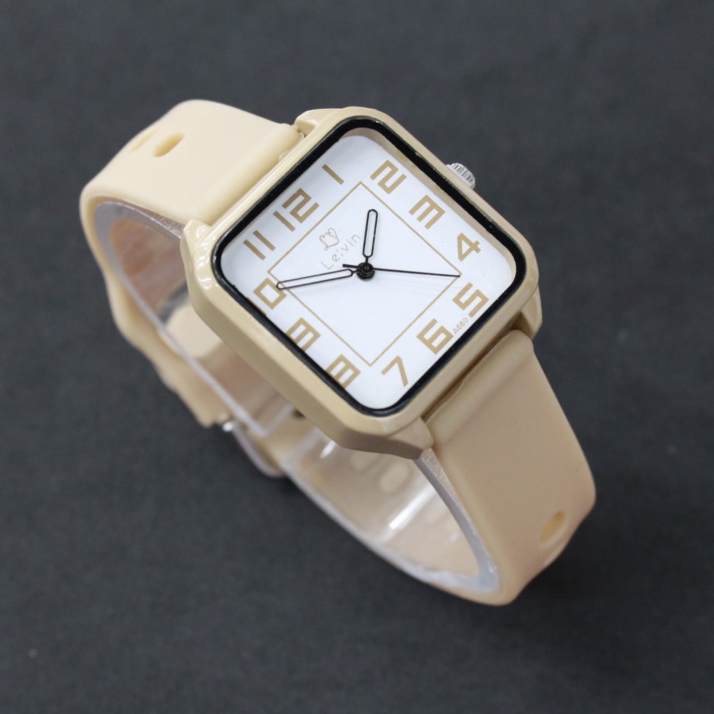 JAM TANGAN LEIVIN FASHON WATCH SQUARE CASE/JAM TANGAN CEWEK FASHION/JAM TANGAN TERBARU/JAM TANGAN ANALAOG/