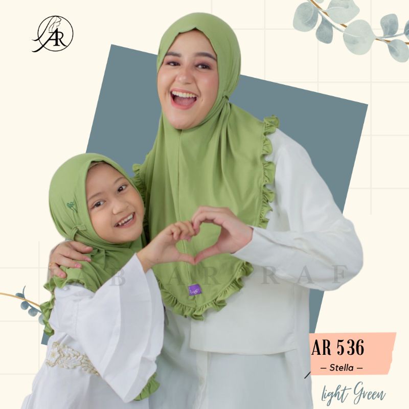 HIJAB ARRAFI COUPLE DAILY TALI NON PET MATT STELLA TERBARU ARRAFI 536