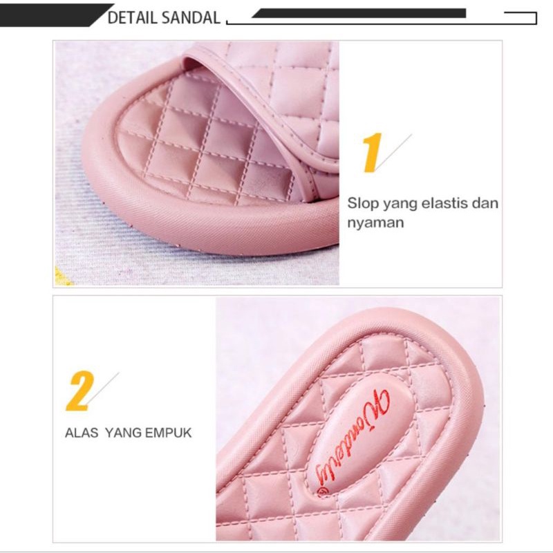 2026-1 [WONDERLY] Sandal Wanita Wonderly / Sendal Wanita Wonderly / Sandal Karet Wanita Wonderly / Sendal Jelly Cewek / Sendal Selop Wanita / Sandal Slides Wanita / Sendal Teplek Wanita / Sandal Slop Wanita