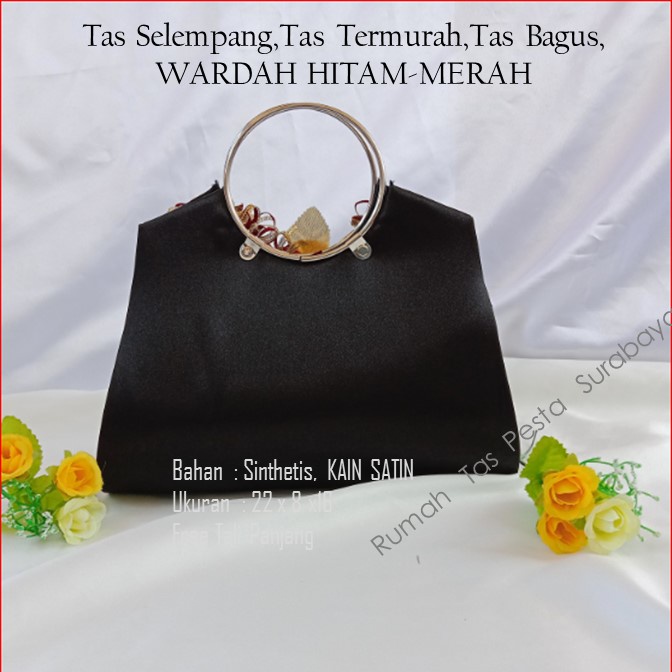 Tas Souvenir,Tas Home Made ,Tas Pesta,WARDAH HITAM-MERAH