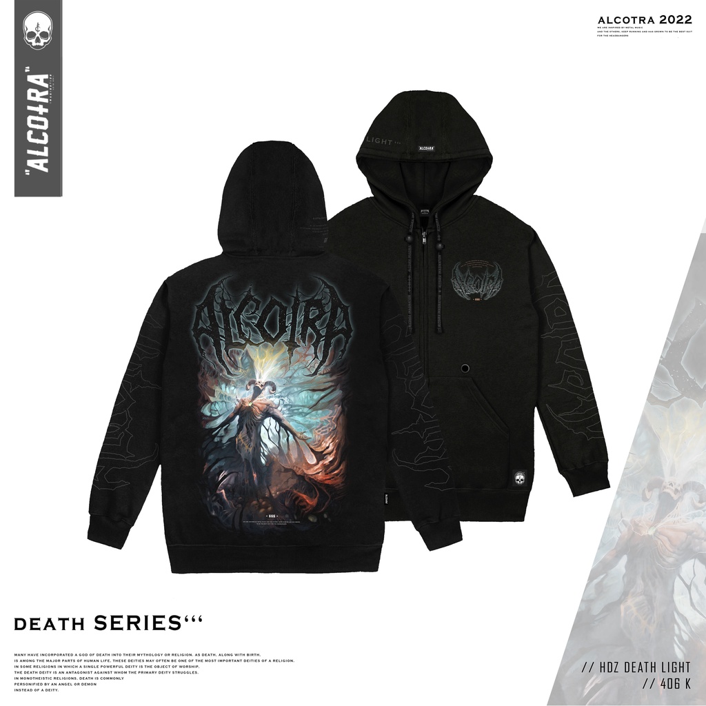 HDZ DEATH LIGHT // HOODIE ZIPPER DEATH LIGHT