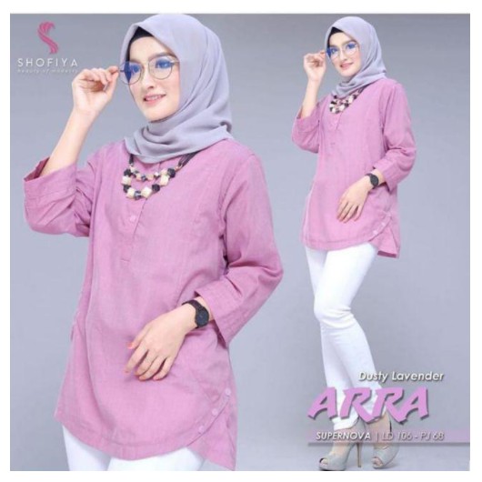 ARRA BLOUSE DW - ATASAN TUNIK WANITA POLOS