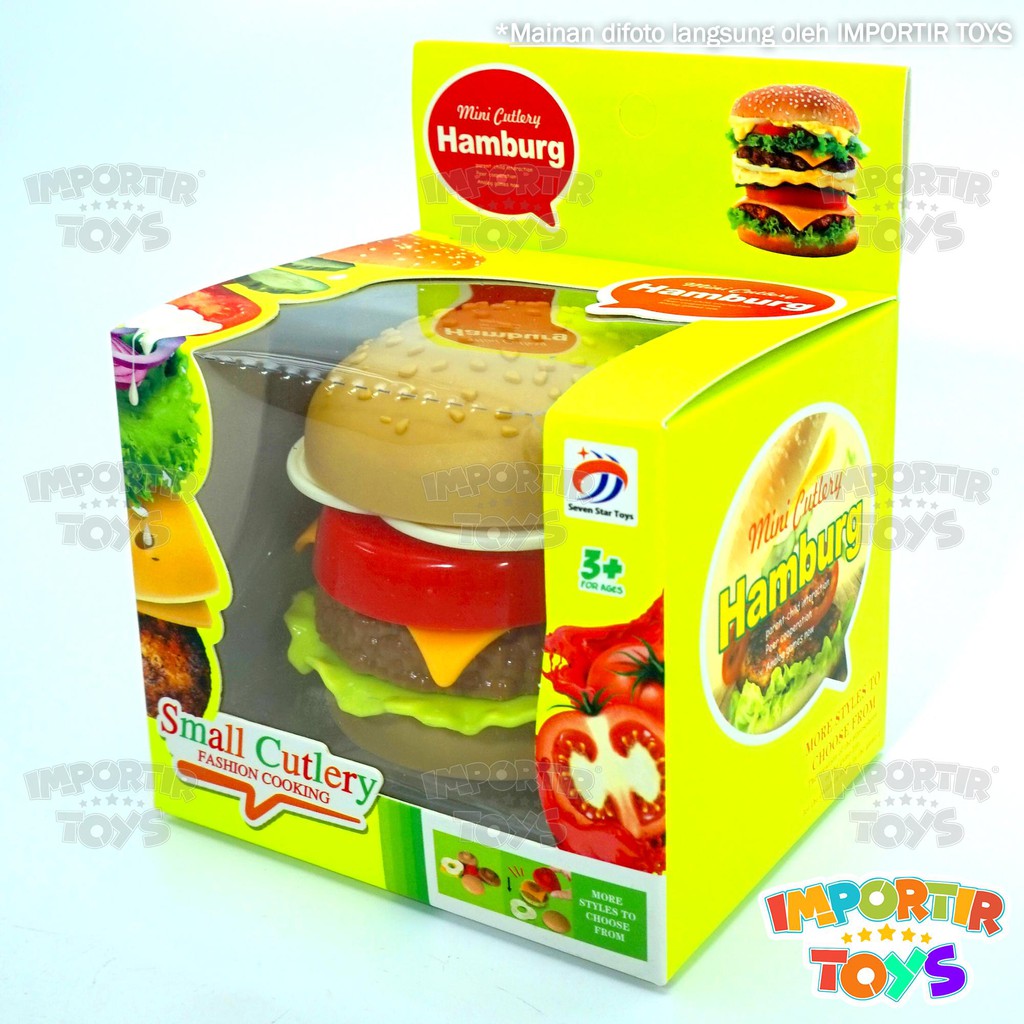 Burger Mainan Anak Plastik Ber-SNI &quot;KRABBY PATTY&quot; SPONGEBOB