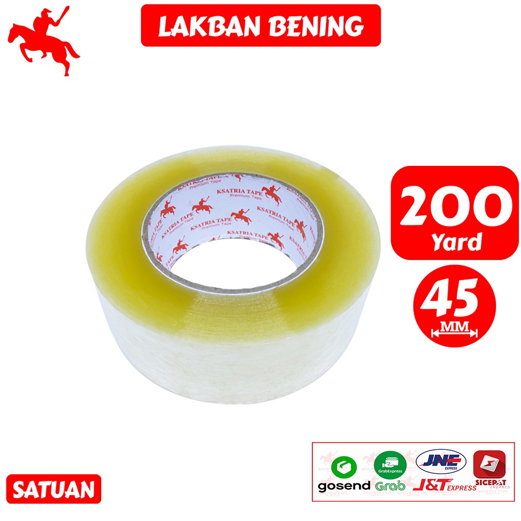 

Lakban OPP Tape / Lakban Bening KSATRIA Tape 200 Yard